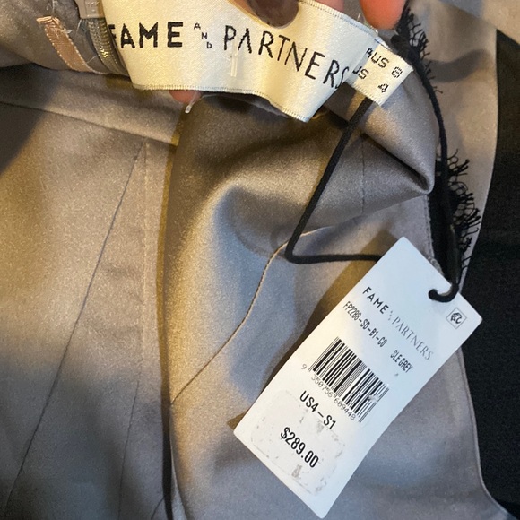 NWT Fame and Partners Ara Silver Maxi Dress - Picture 7 of 10